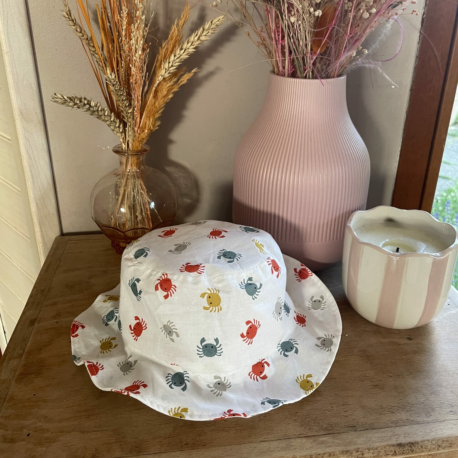 Bob enfant ou bébé avec motifs de crabes Fernande35