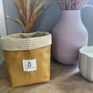 panier en tissu jaune Fernande35