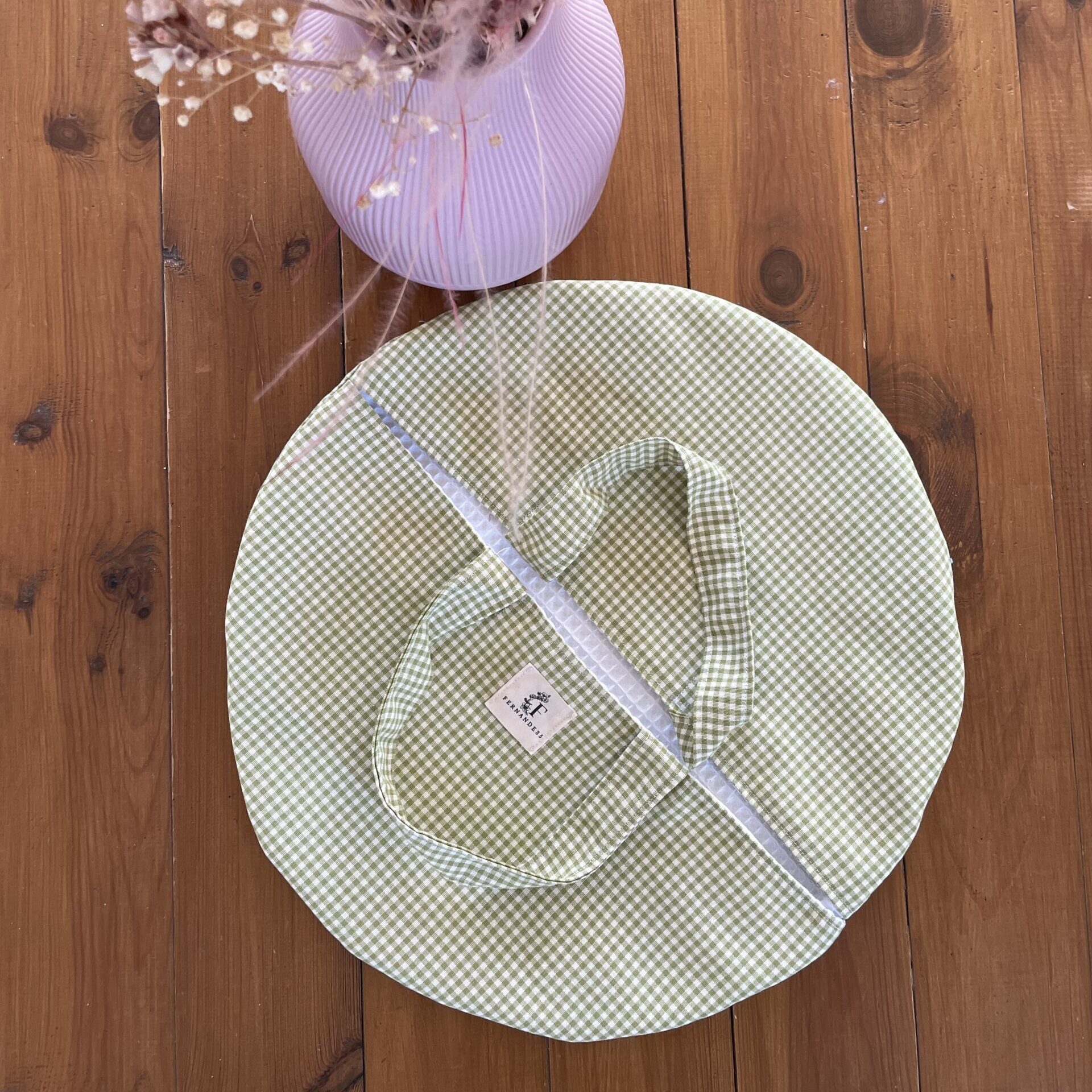 Sac à tarte en Vichy vert