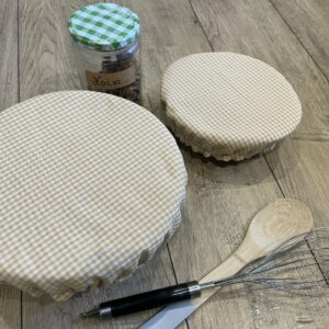 Charlotte à plat réutilisable couvre-assiette écologique en tissu