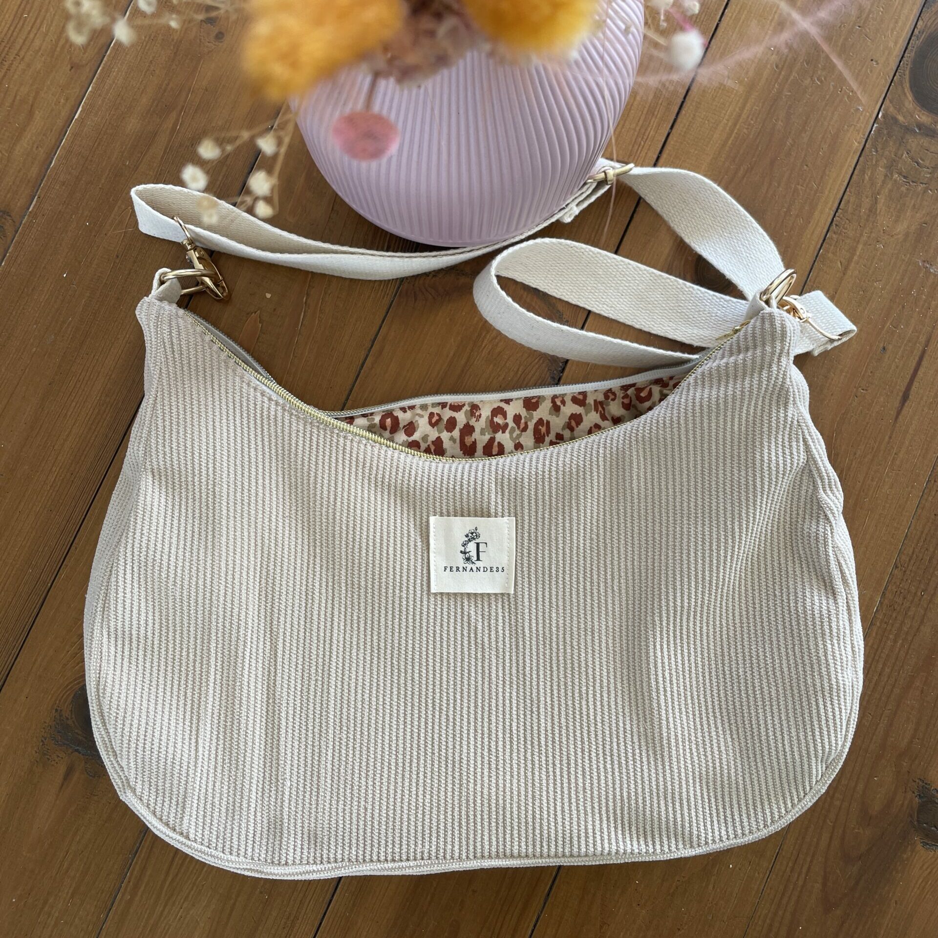 Sac à main beige Fernande35