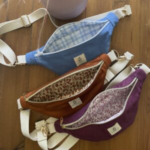 Lot de sac bananes de la marque Fernande35 cousu main pour femme stylées
