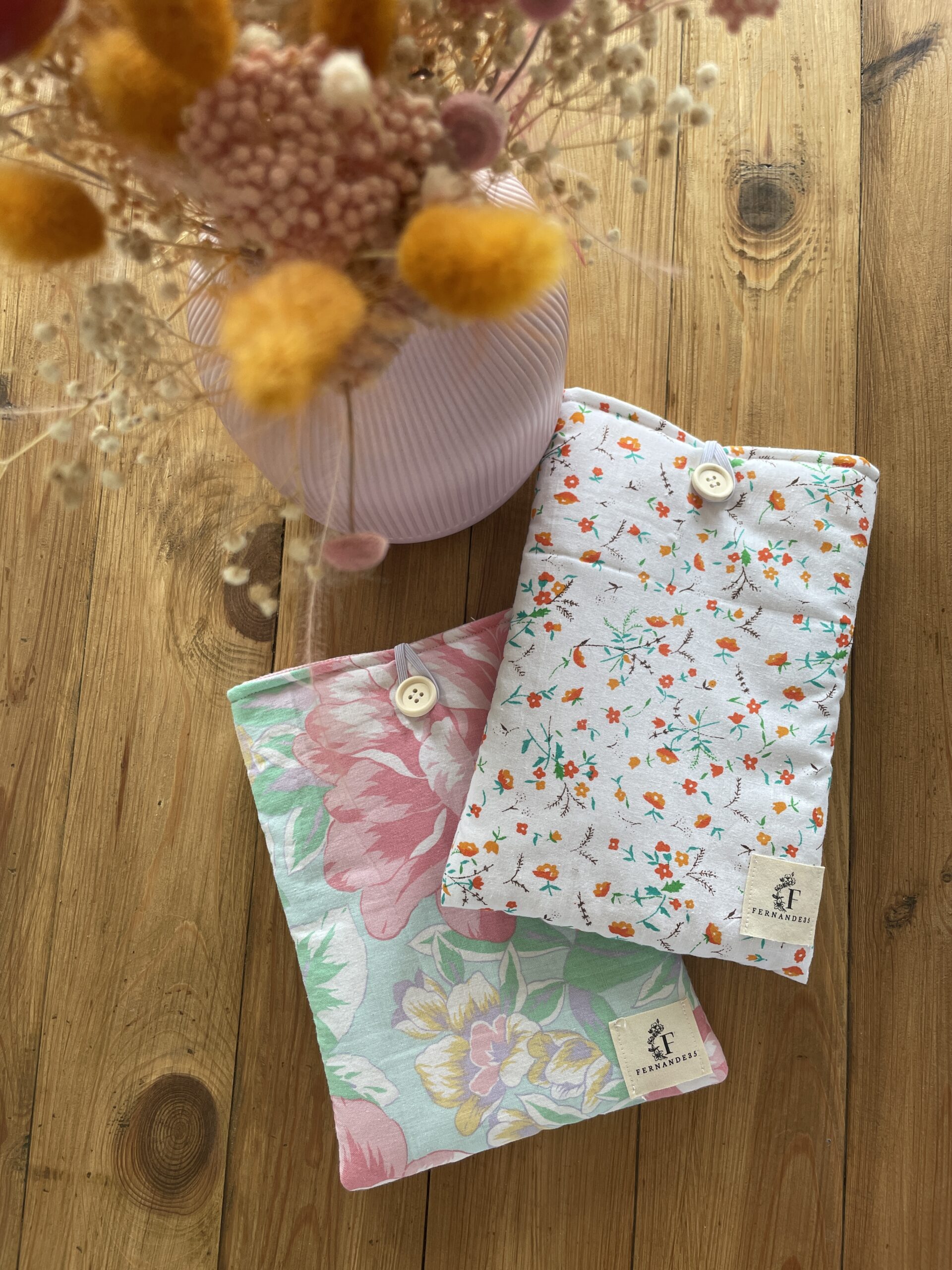 Pochette à livre upcyclé